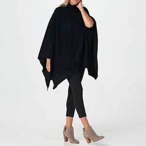 Soft by NAADAM 100% Cashmere Turtleneck Poncho